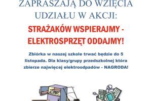 Plakat zachęcający do zbiórki elektrośmieci