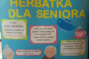 plakat wykonany dla seniorów