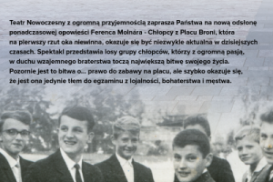 Opis przedstawienia na plakacie.