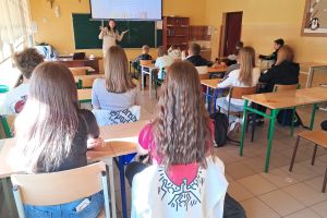Warsztaty z doradztwa zawodowego w klasie siódmej.