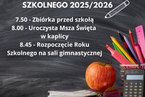 Rozpoczęcie roku szkolnego