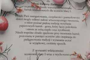 Podziękowanie dla zaproszonego gościa.