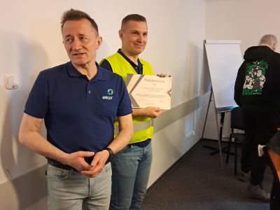 Podziękowanie dla zakładu pracy od uczniów naszej szkoły.